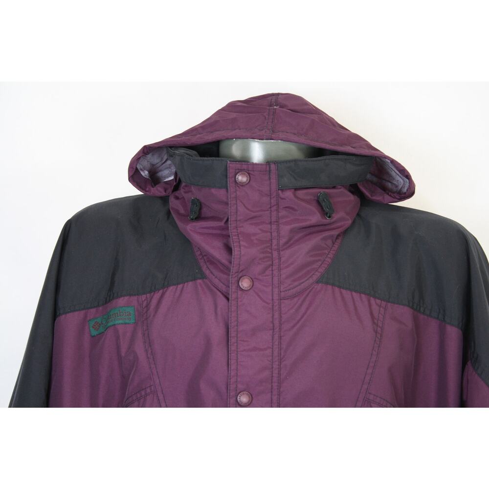 Vintage Columbia Anorak Jacket Mens XXL Hooded Colorblock 90s XL - Picture 2 of 8